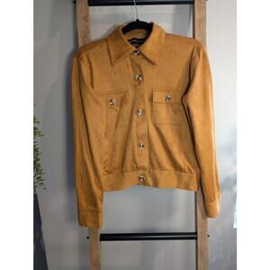 Kendall + Kyle Women's Suede Button-Up Jacket, Size S